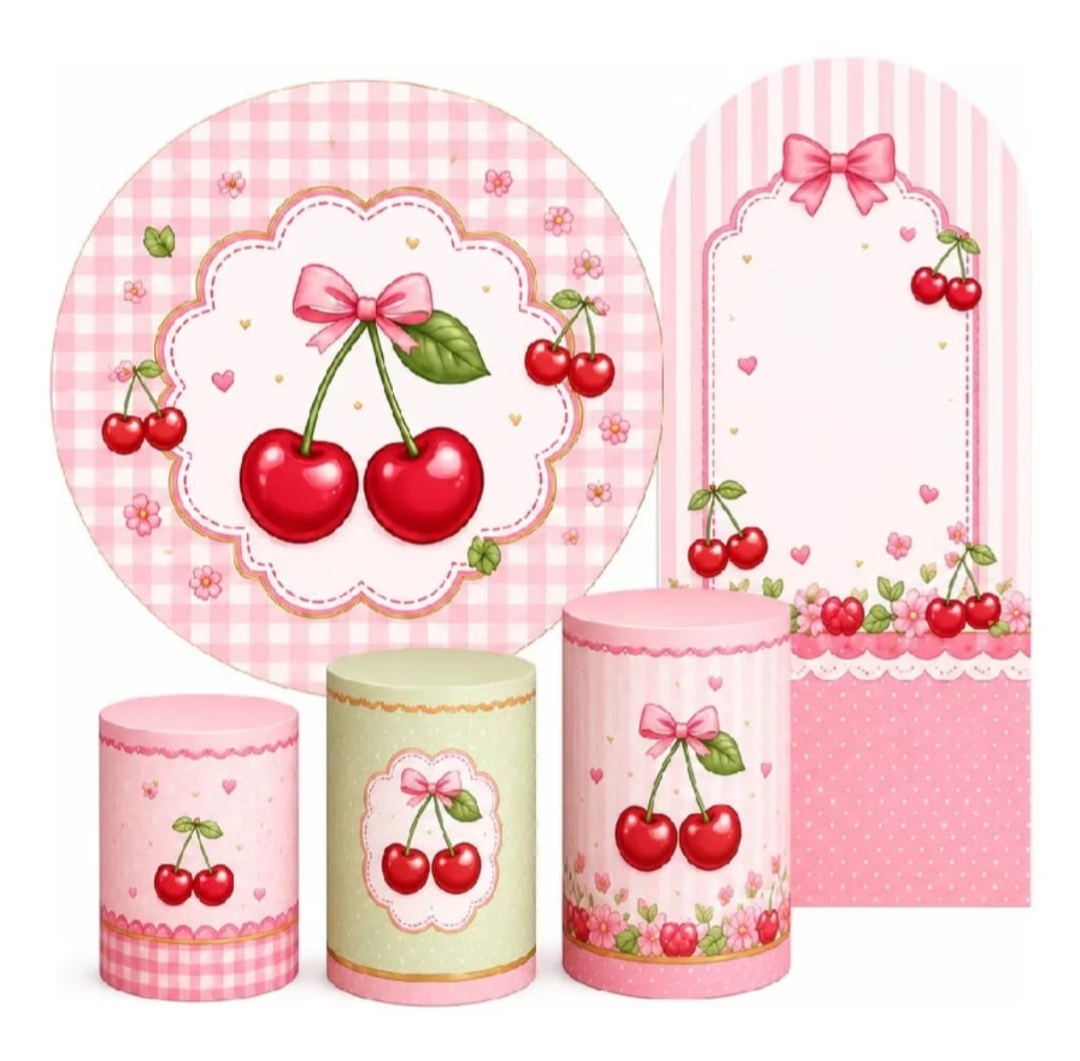 Kit Cerejinha 5 Peças - Brilhar Festas e Locações