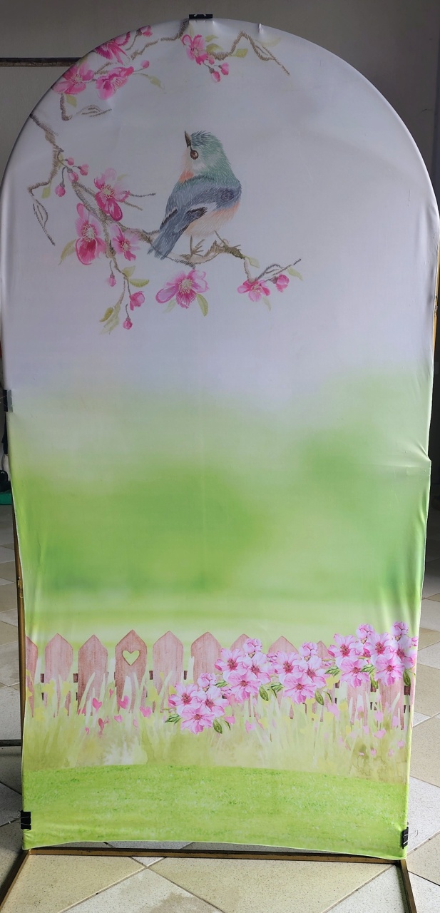Painel Jardim Cerejeira - Brilhar Festas e Locações