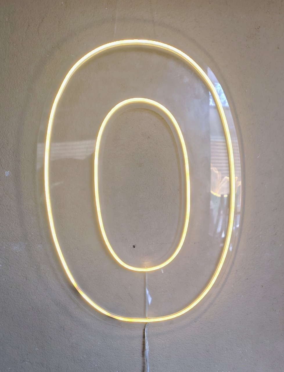 Numero 0 Led 50Cm - Brilhar Festas e Locações