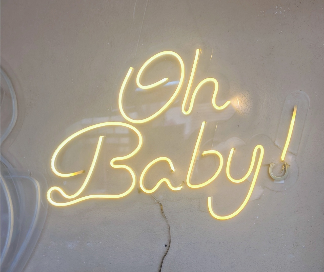 Letreiro Oh Baby Em Led - Brilhar Festas e Locações
