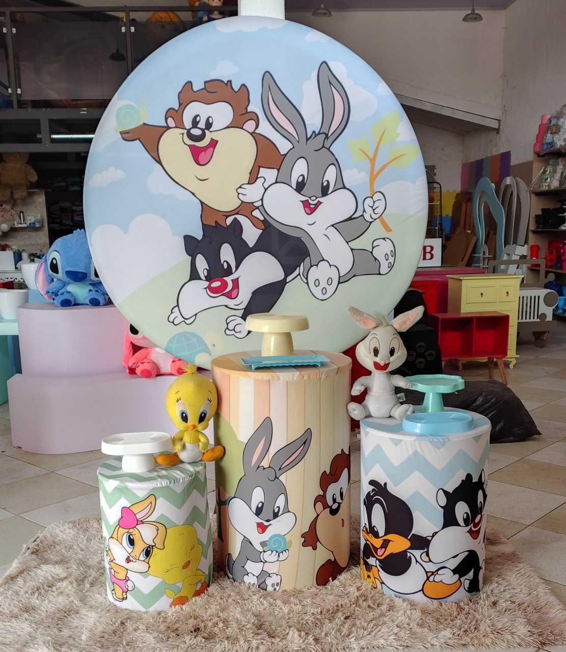Kit Capas Baby Loney Tunes - Brilhar Festas e Locações