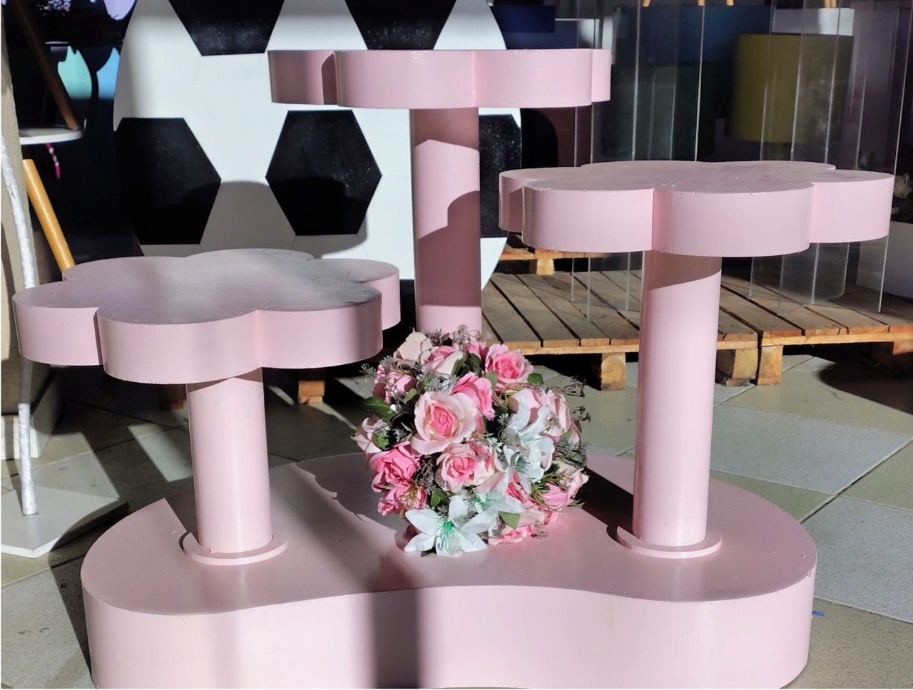 Mesa Flor - Brilhar Festas e Locações