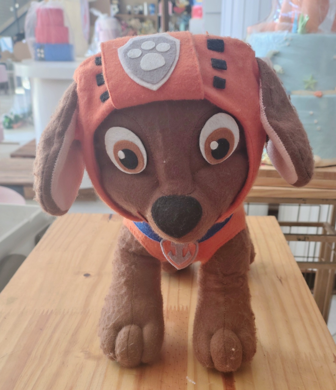 Personagem Feltro Zuma Patrulha Canina - Brilhar Festas e Locações