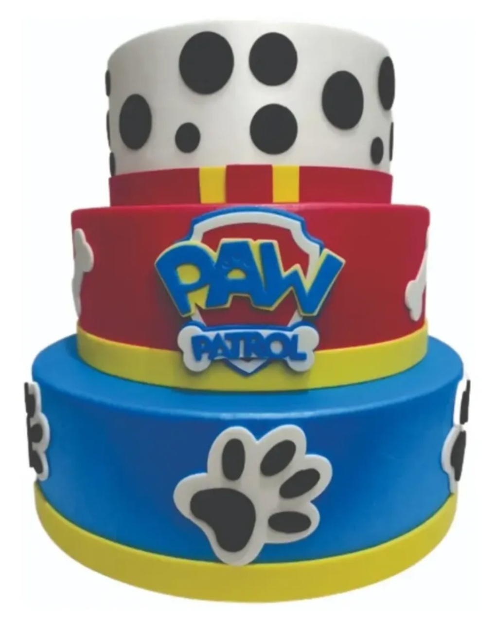 Bolo Fake Patrulha Canina - Brilhar Festas e Locações