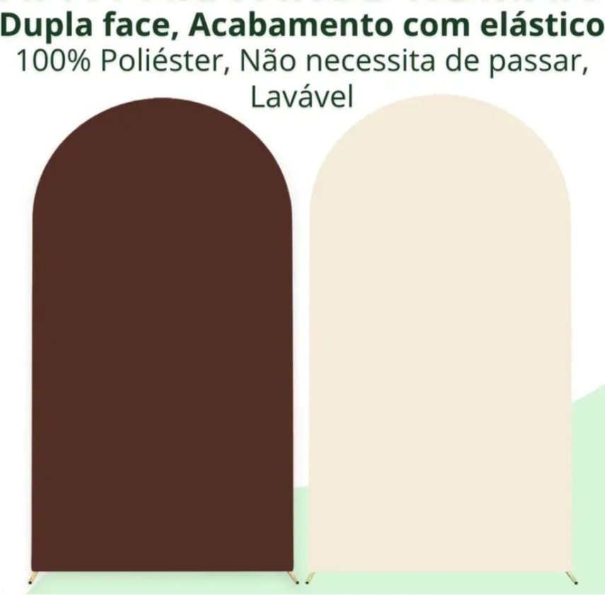 Painel Vest Fácil Marrom Com Amarelo Manteiga - Brilhar Festas e Locações