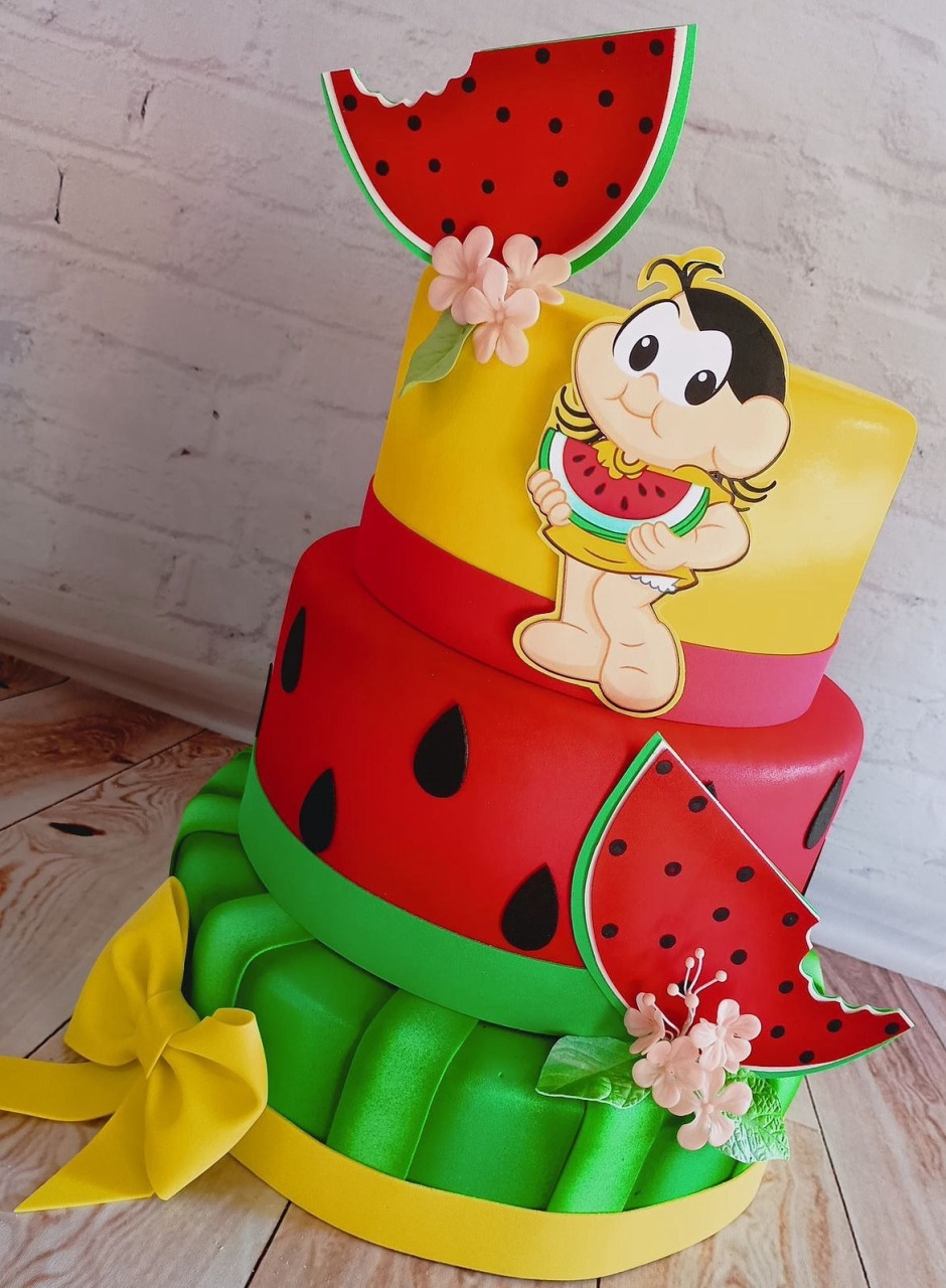 Bolo Fake Magali - Brilhar Festas e Locações