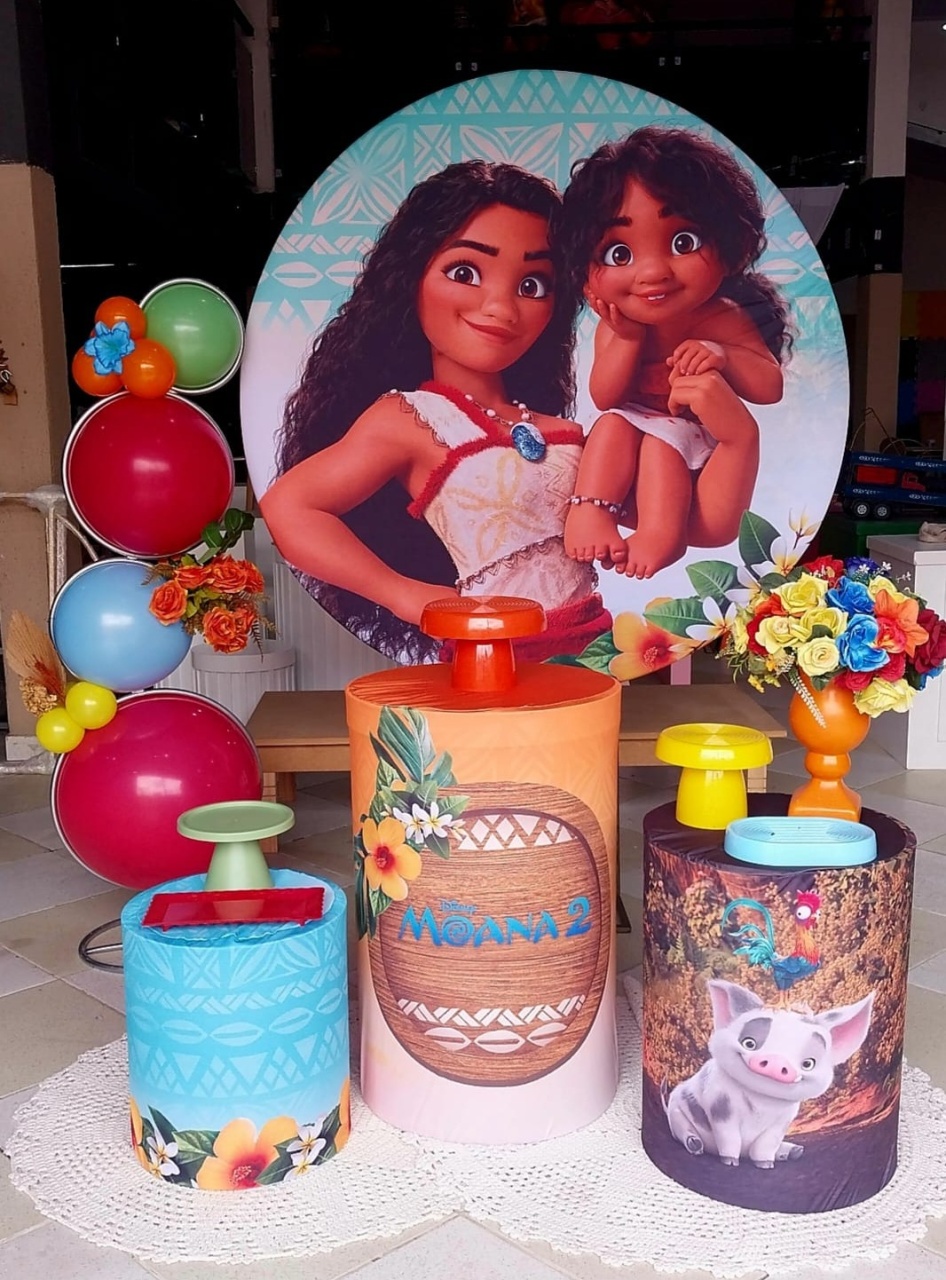 Kit Capas Moana E Irma - Brilhar Festas e Locações