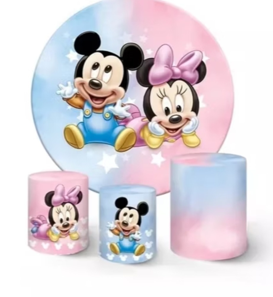 Kit Capas Mickey E Minie Baby - Brilhar Festas e Locações