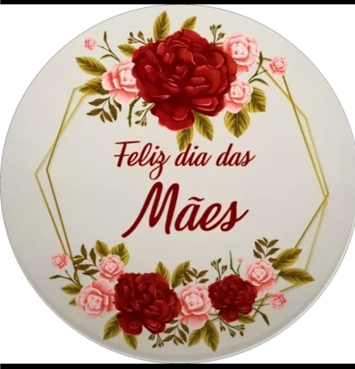 Painel Redondo Dia das Mães - Brilhar Festas e Locações