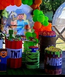 Kit Capas Minecraft - Brilhar Festas e Locações