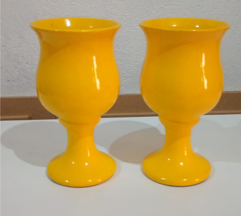 Jarro Tulipa Amarelo - Brilhar Festas e Locações