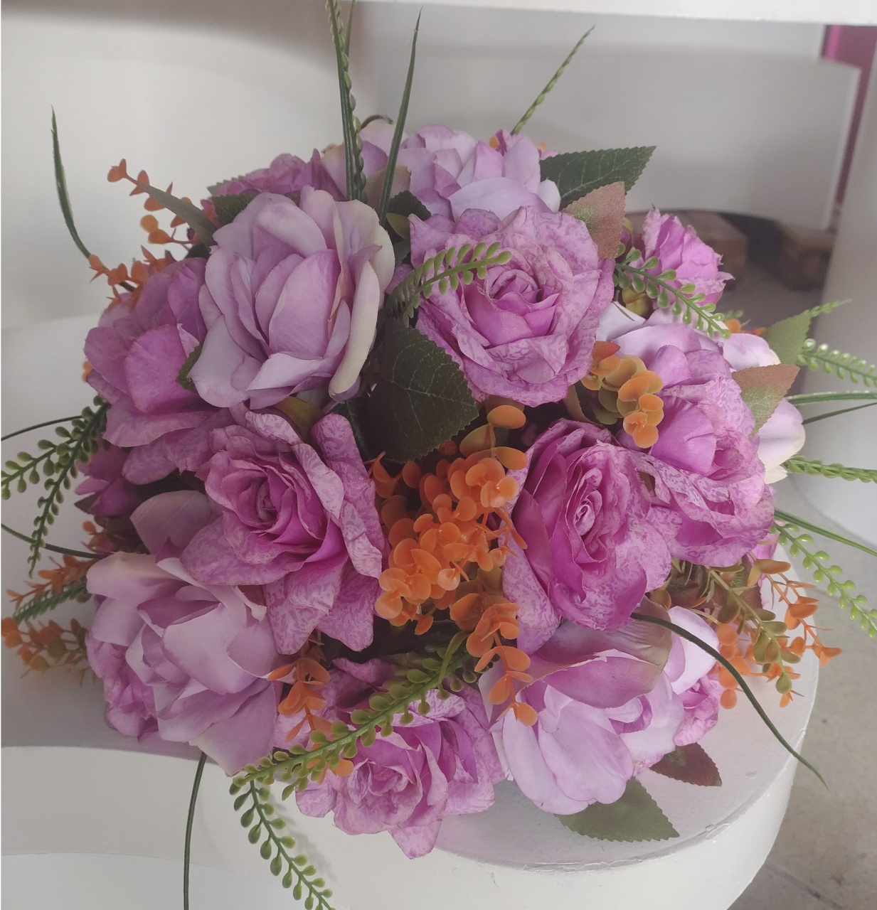Arranjo de Flor Lilas Mm - Brilhar Festas e Locações