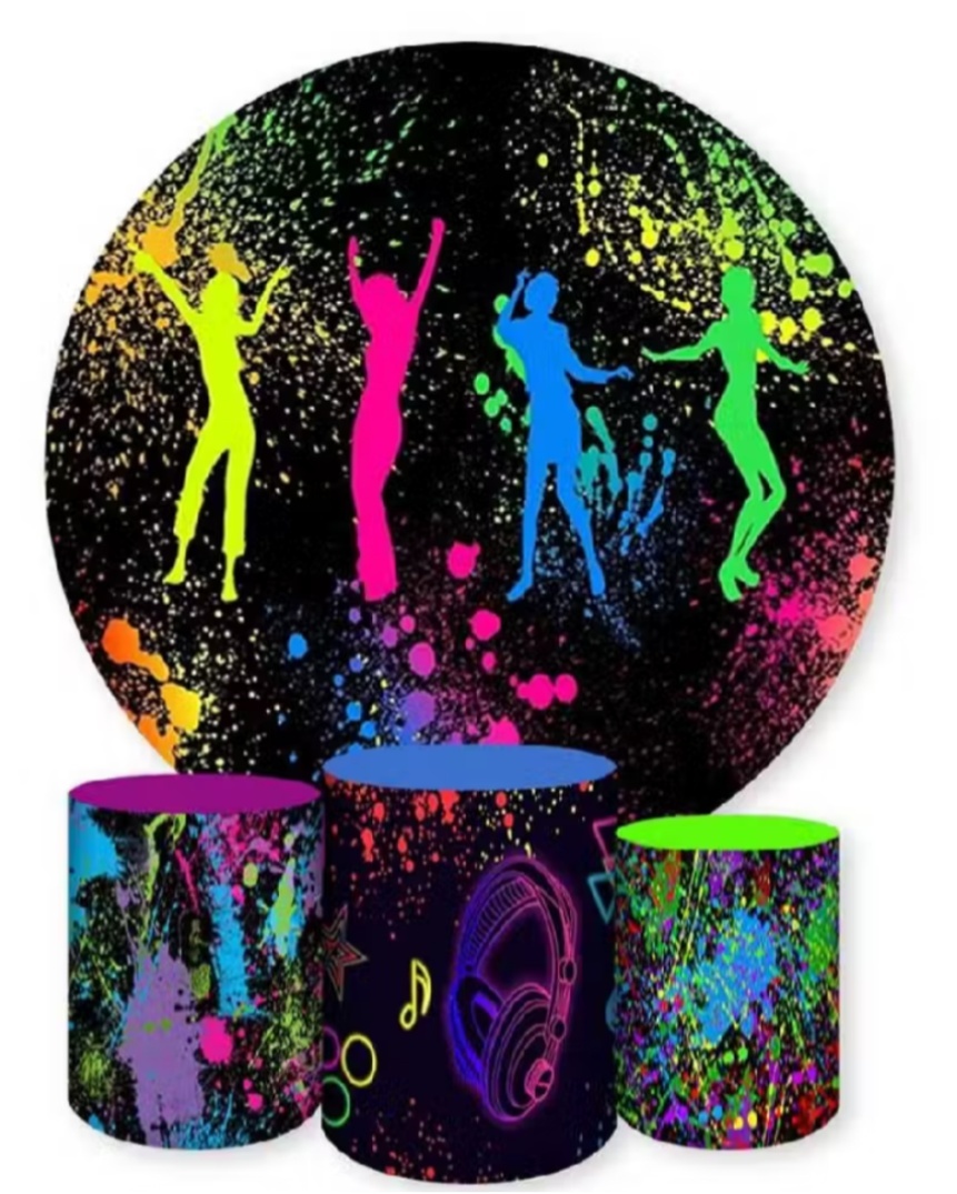 Kit Painel E Capas Neon - Brilhar Festas e Locações