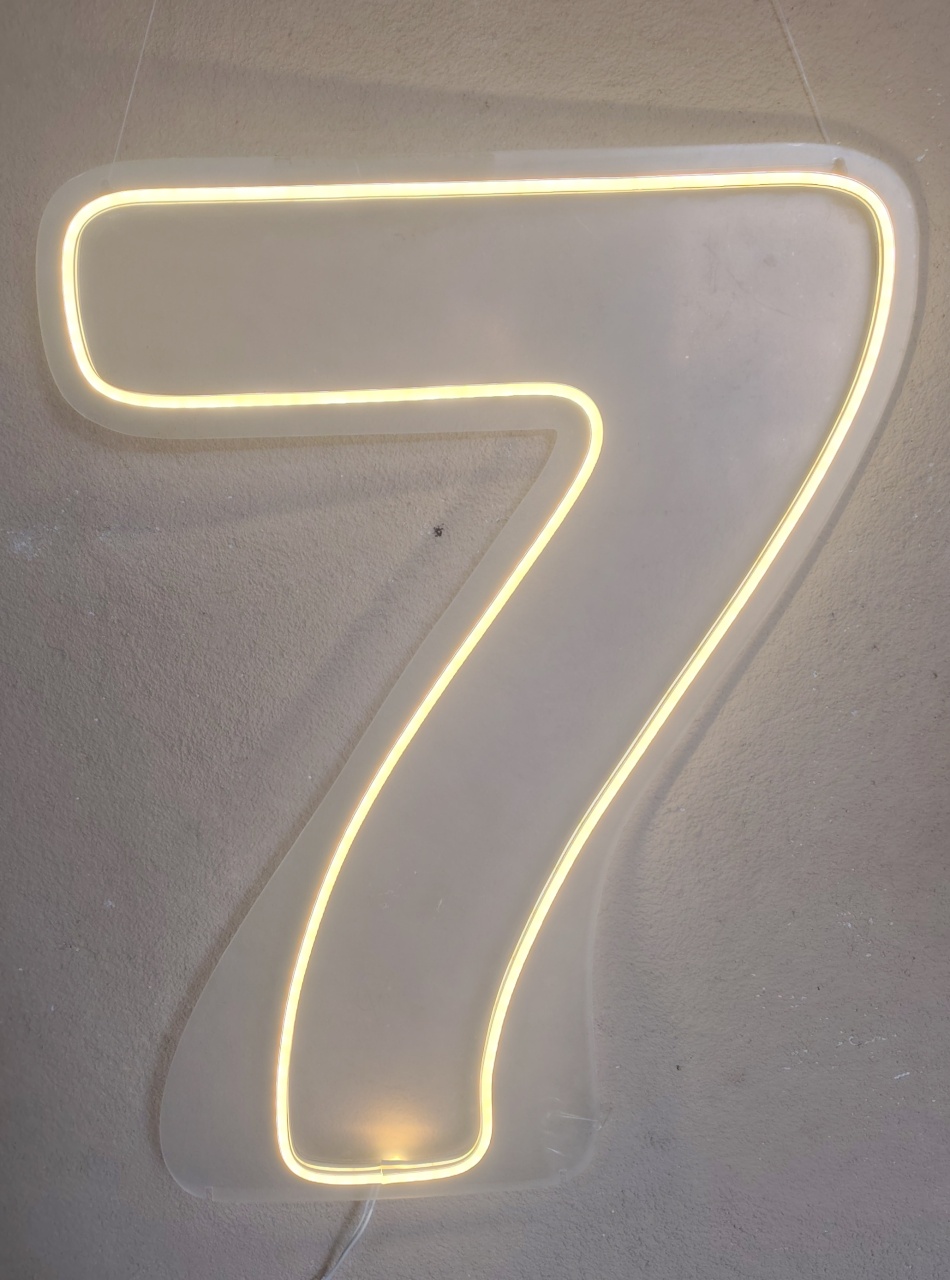 Numero 7 Led 50Cm  - Brilhar Festas e Locações