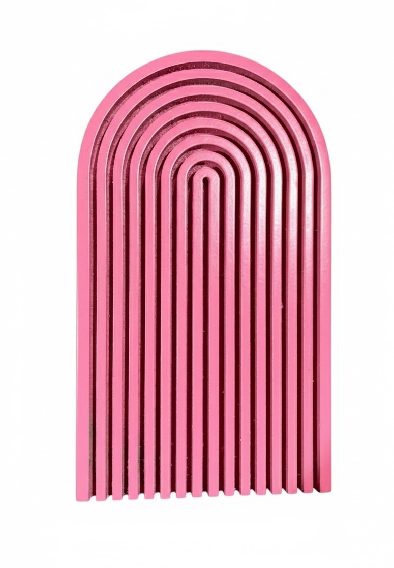 Bandeja Pink Clara Com Friso - daydecorafestas