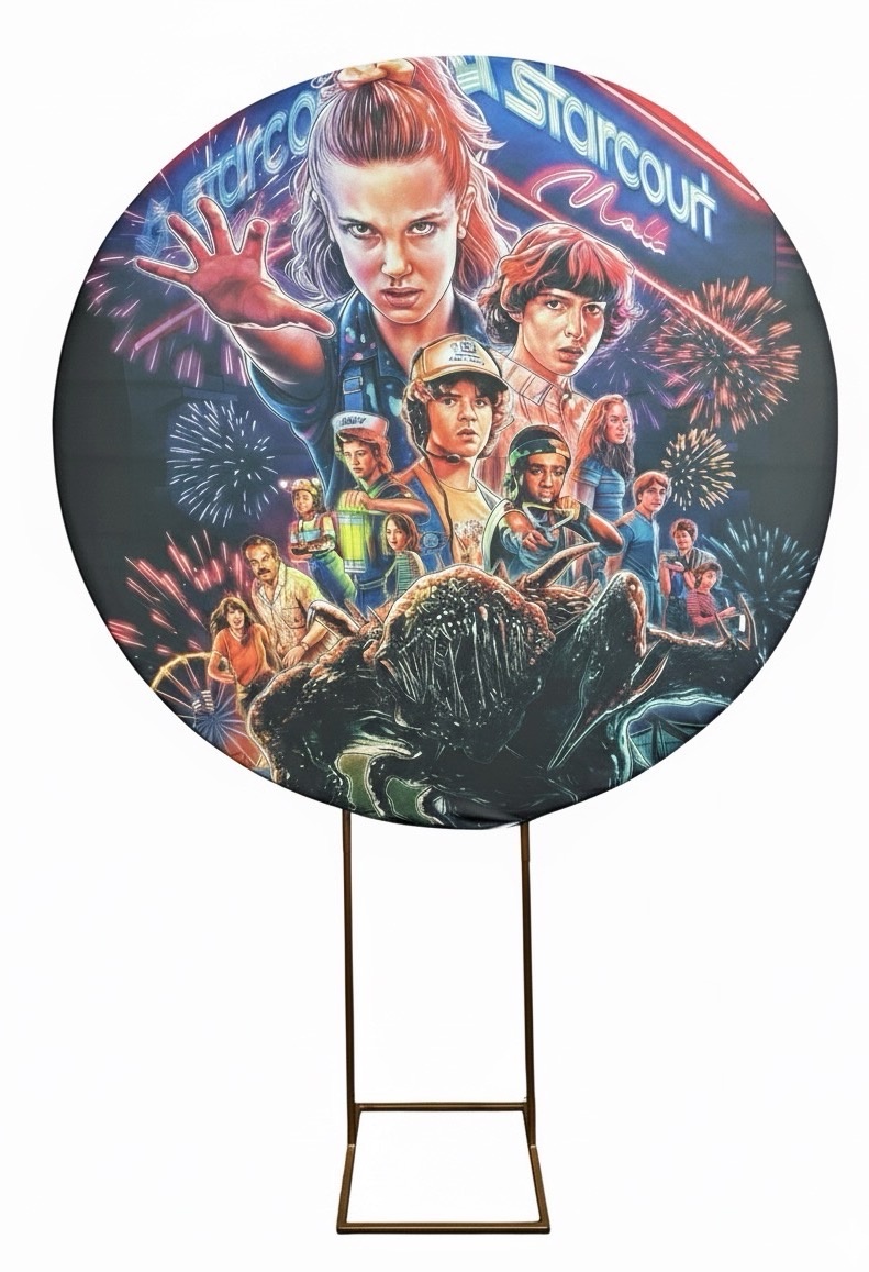 Painel Redondo 1,50 - Strangers Things - daydecorafestas