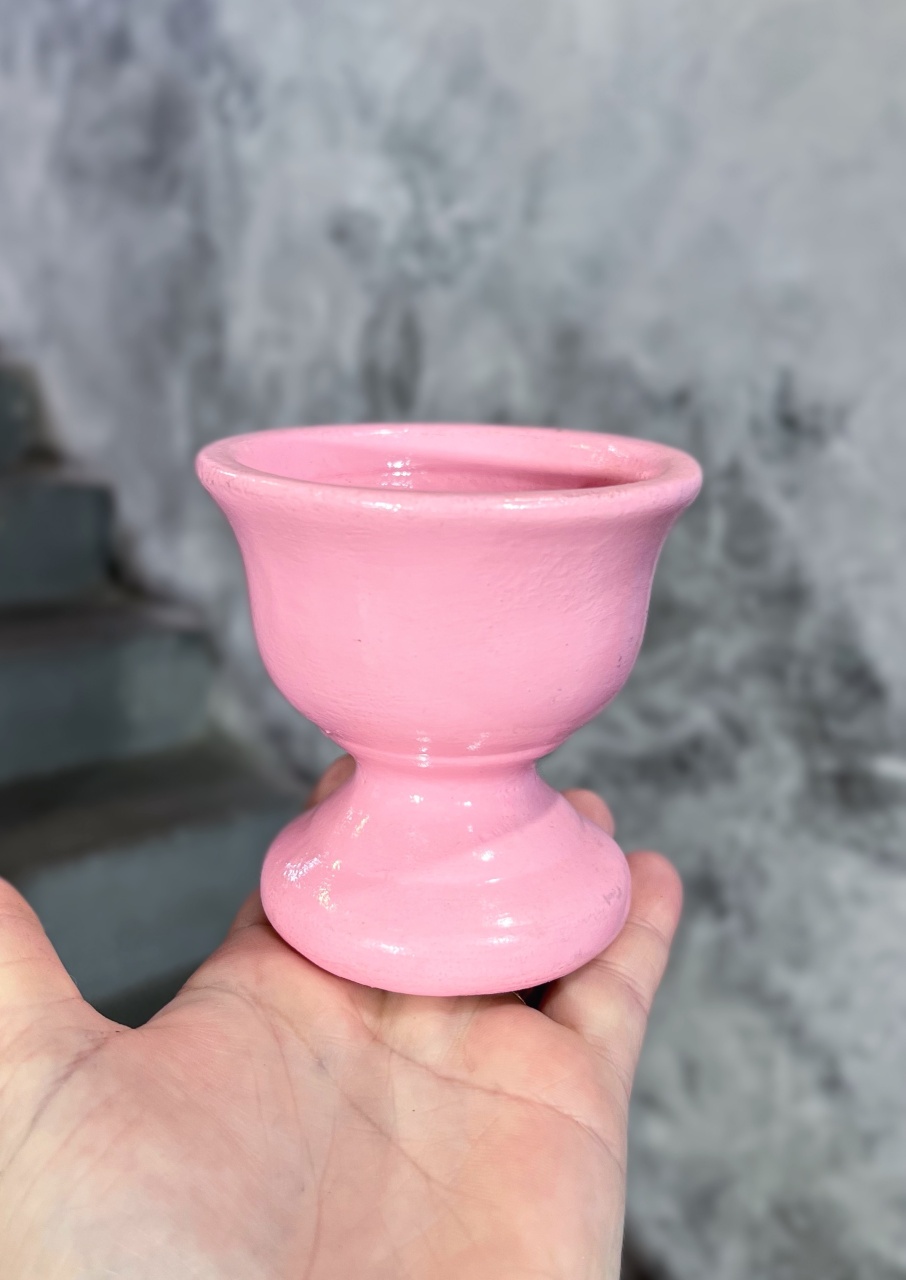 Vaso Rosa - Cerâmica - Pp  - daydecorafestas