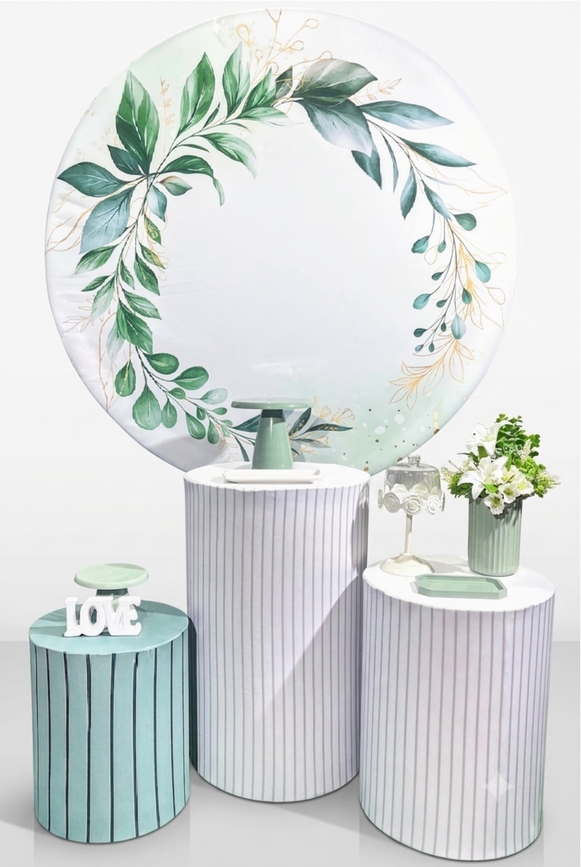 Kit - Verde Floral 1 - daydecorafestas
