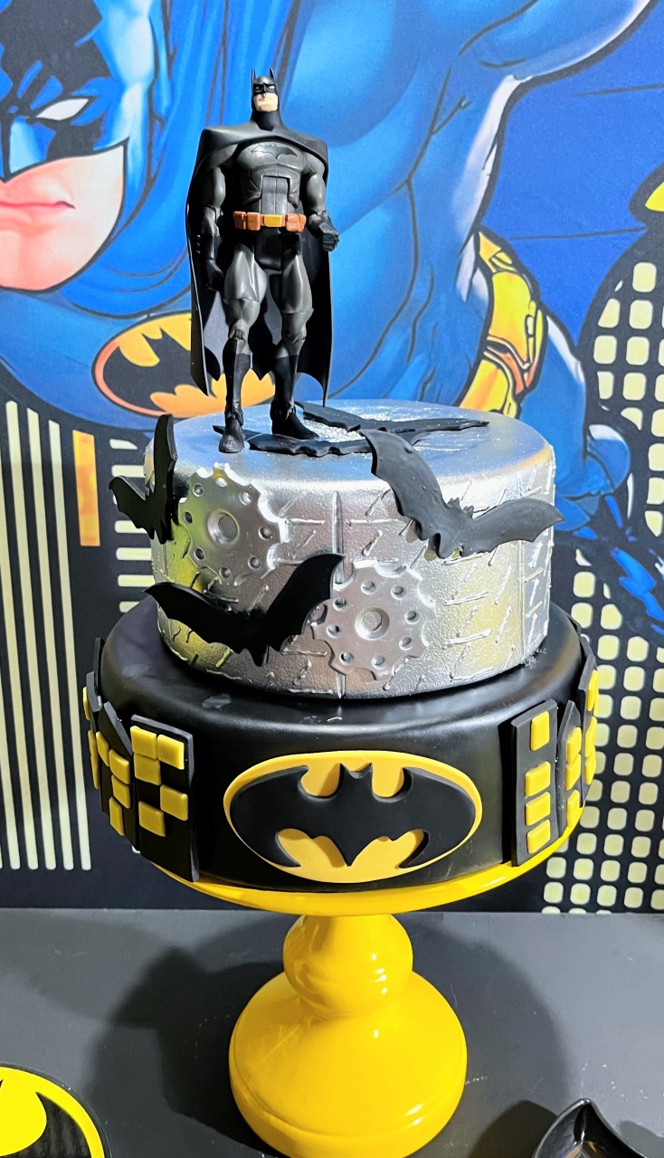 Bolo Fake - Batman - daydecorafestas