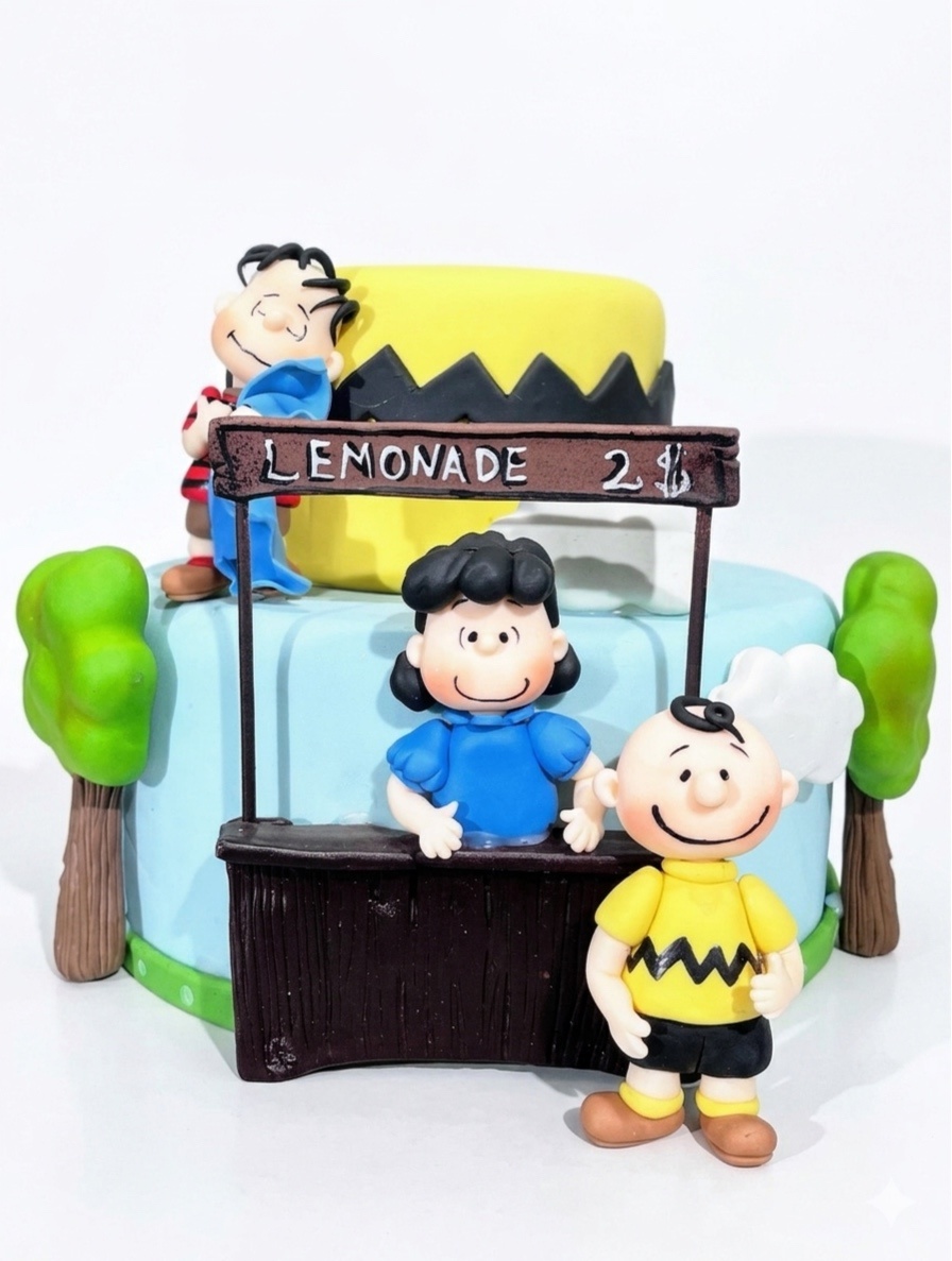 Bolo Fake Biscuit - Snoopy 1 - daydecorafestas