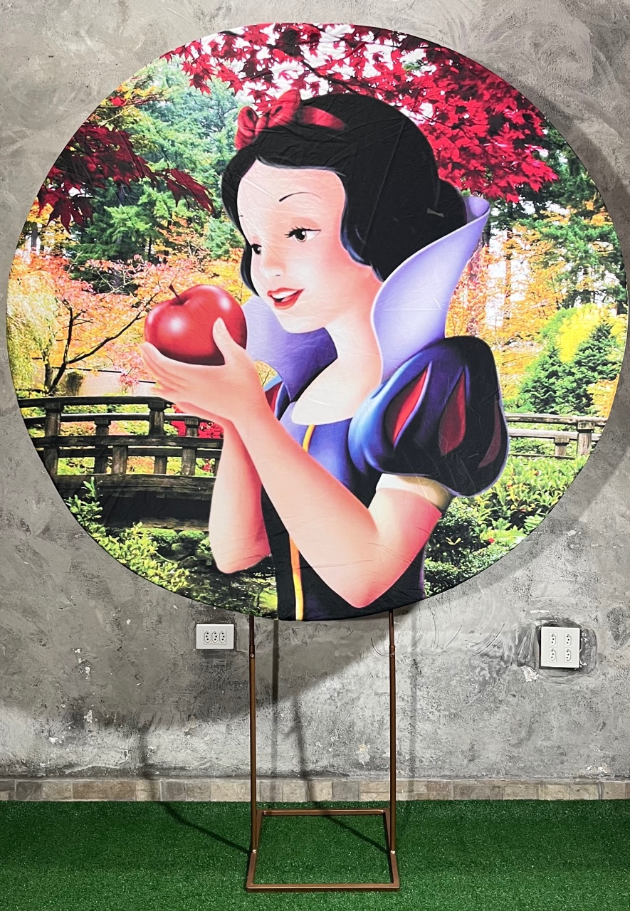 Painel Redondo 1,50 - Branca de Neve - daydecorafestas