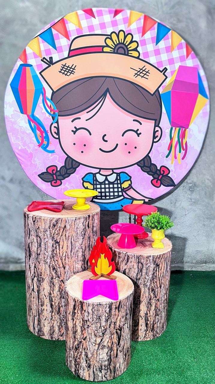 Kit - Festa Junina Rosa 2 - daydecorafestas