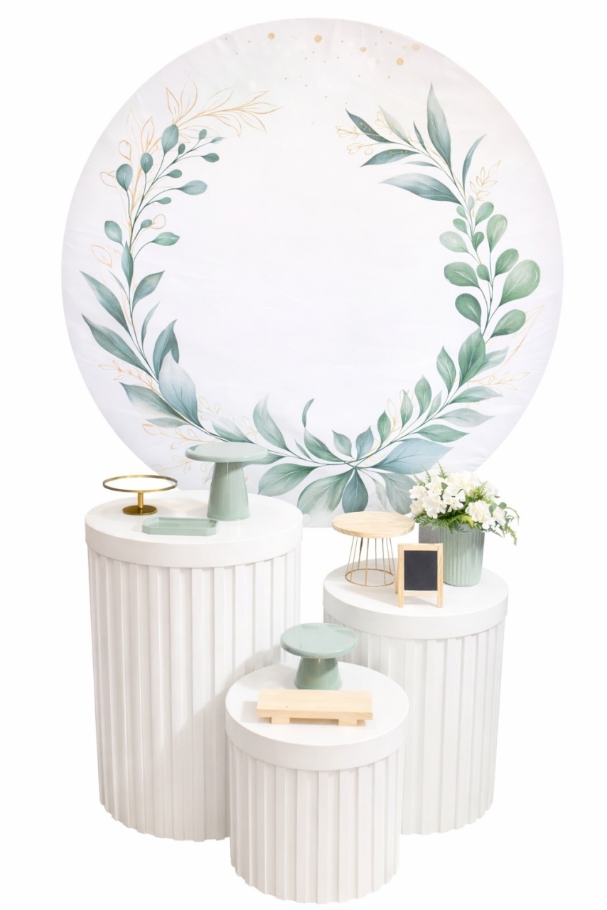 Kit - Verde Floral 2  - daydecorafestas