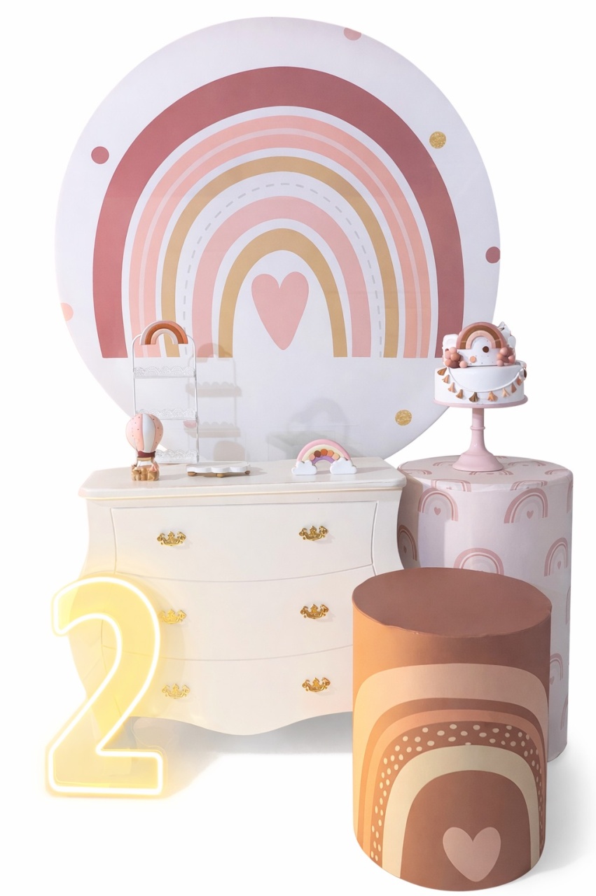 Kit - Arco Íris Boho 2 - daydecorafestas