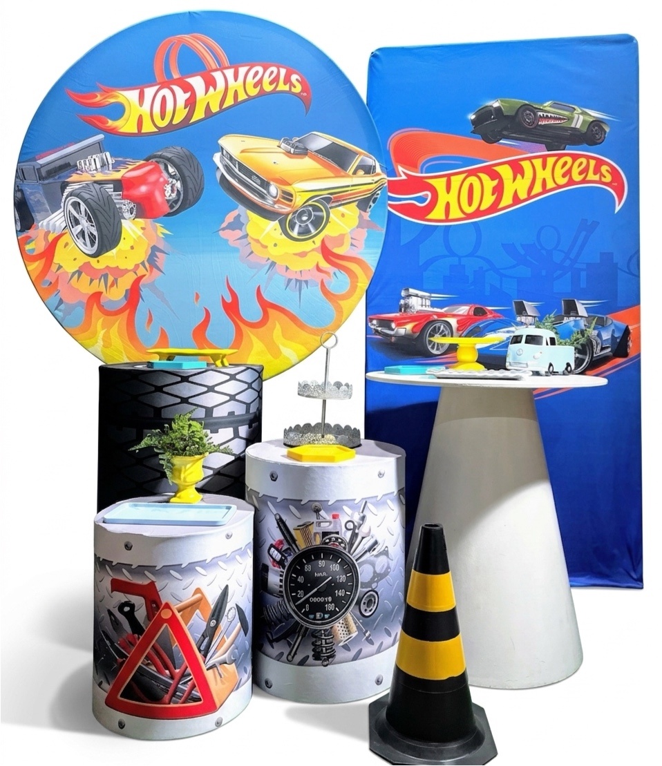 Kit - Hot Wheels 3 - daydecorafestas