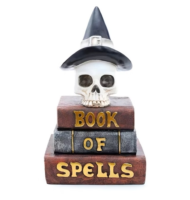 Halloween - Crânio Com Livros - daydecorafestas