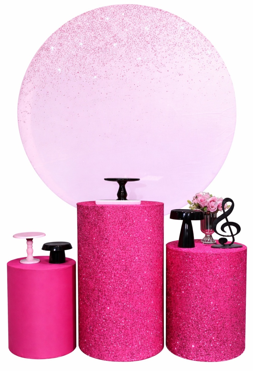 Kit - Rosa Claro E Pink - daydecorafestas