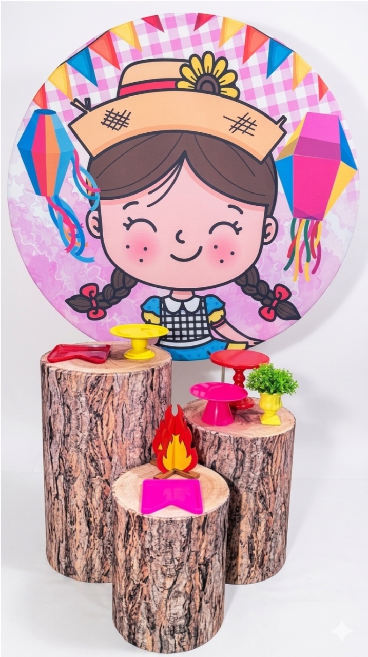 Kit - Festa Junina Rosa 2 - daydecorafestas