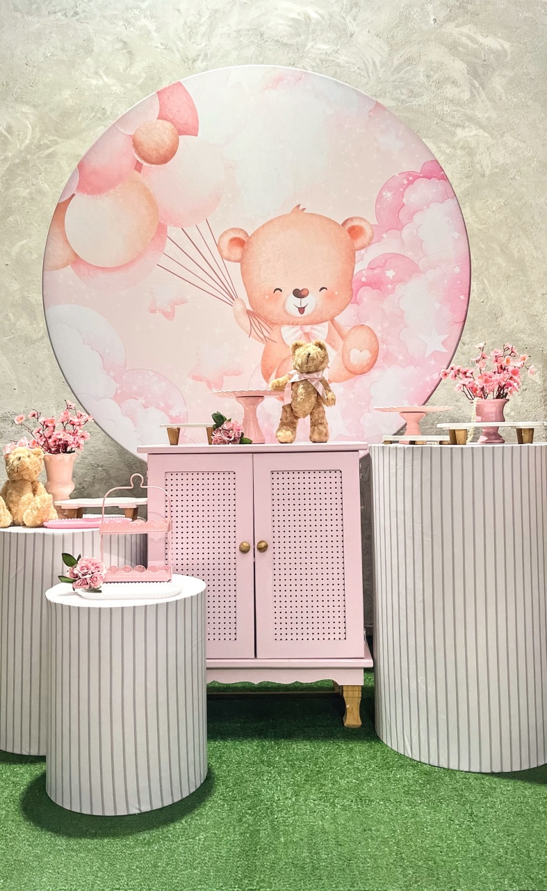 Kit - Ursa Rosa 2 - daydecorafestas