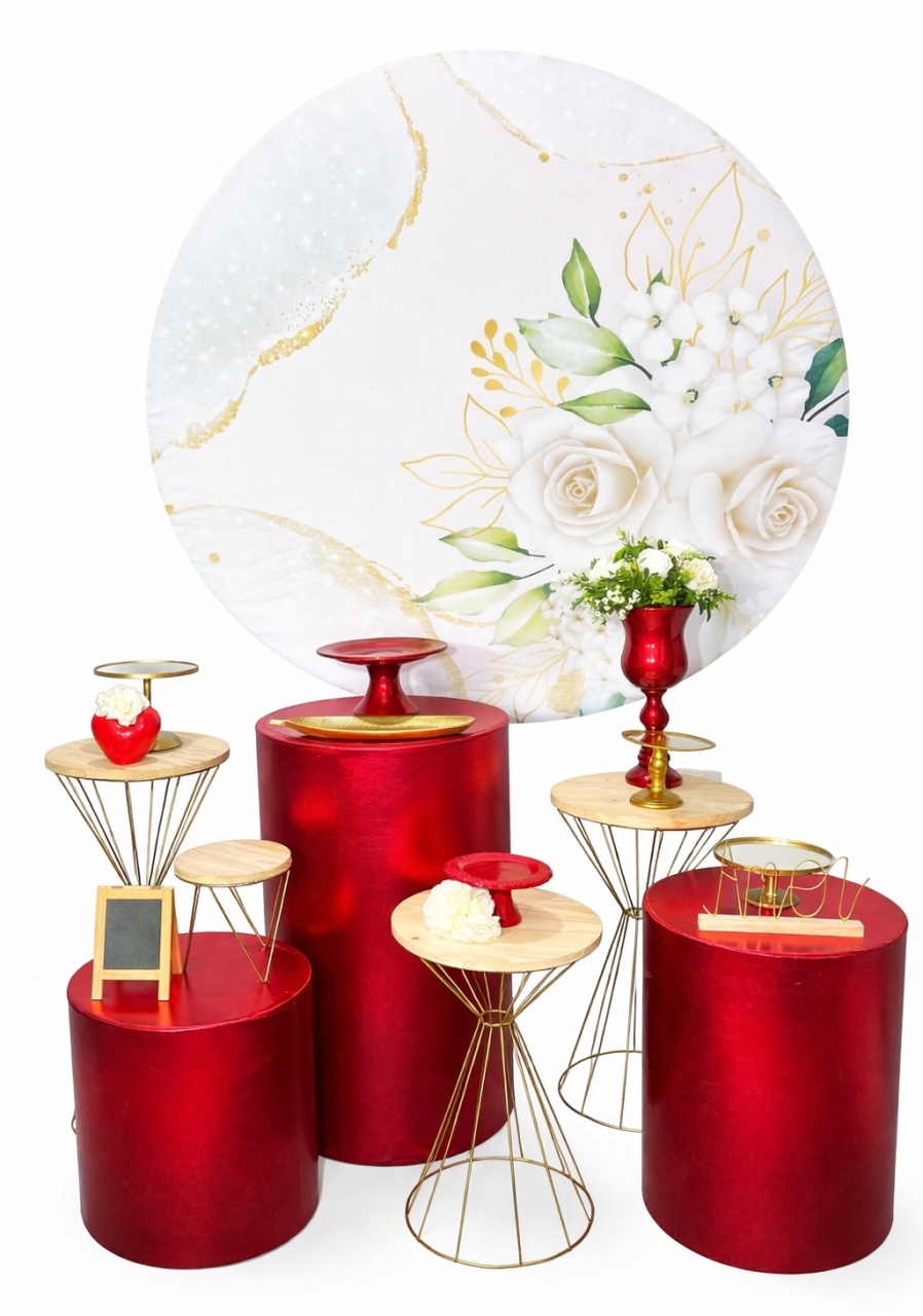 Kit - Vermelho Luxo - daydecorafestas