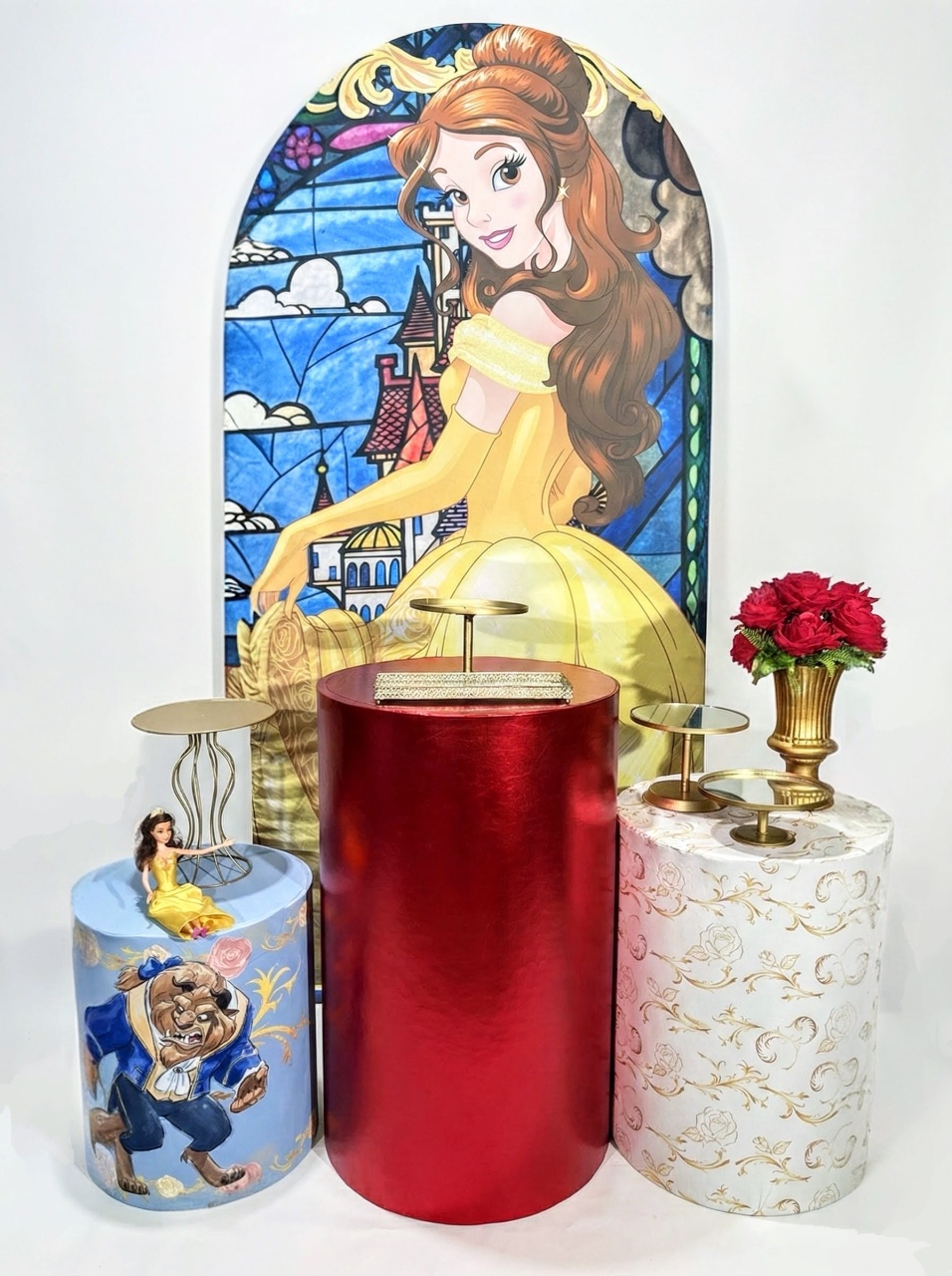 Kit - Princesa A Bela E A Fera Romano Luxo - daydecorafestas