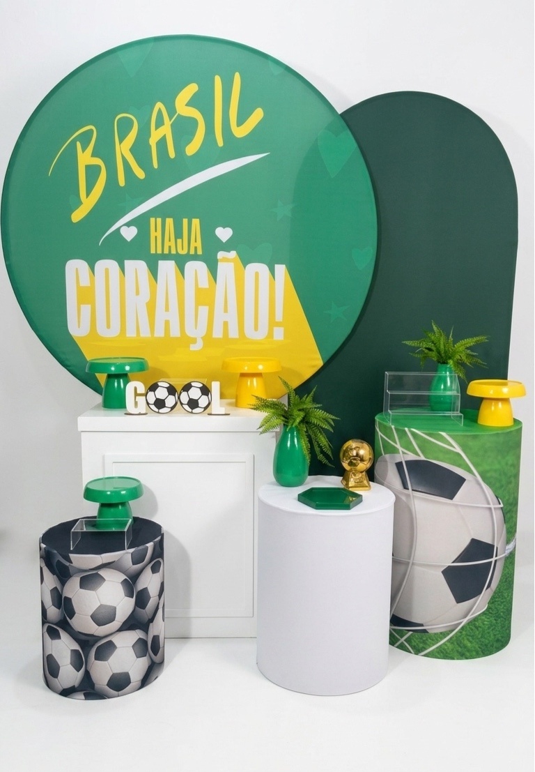 Kit - Brasil - Copa - Haja Coração 2 - daydecorafestas