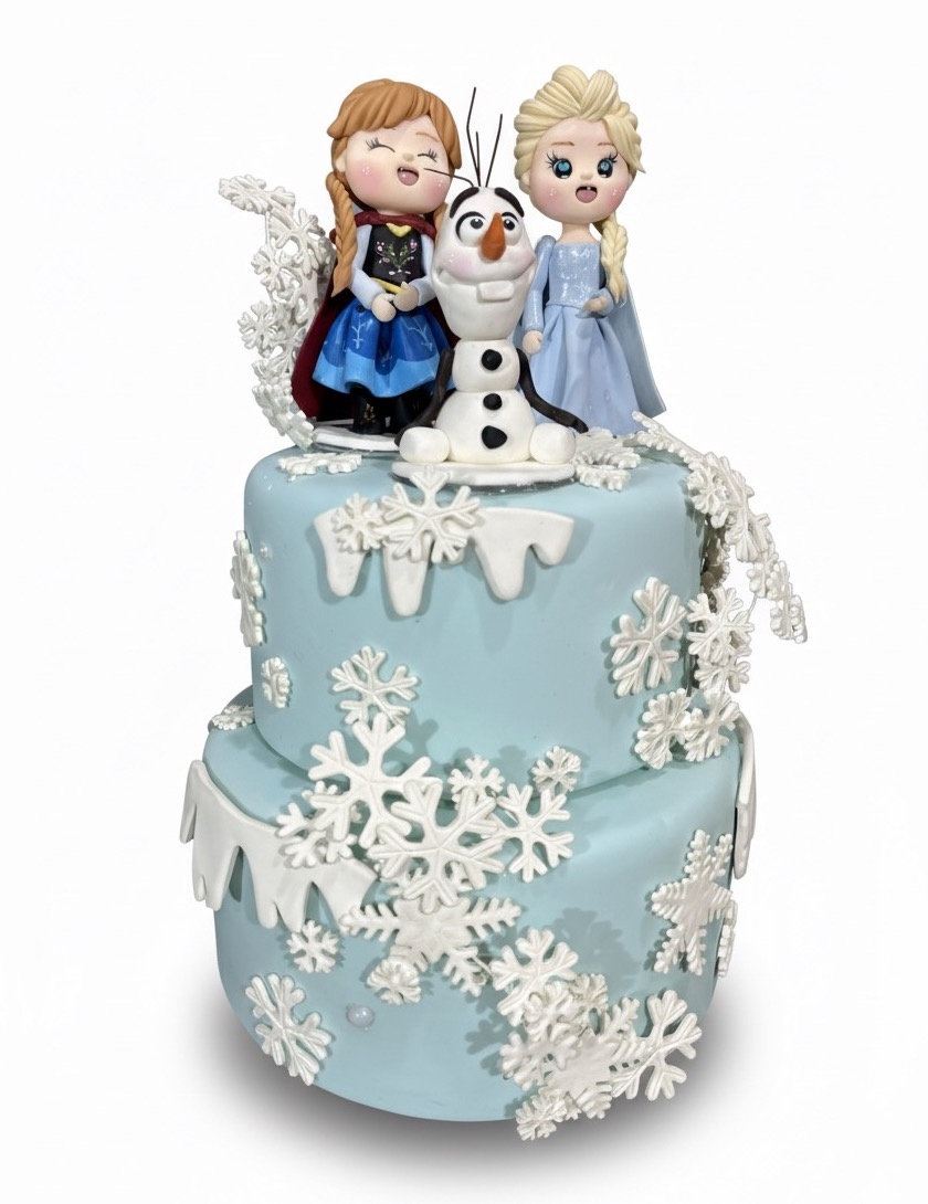 Bolo Fake - Frozen - daydecorafestas