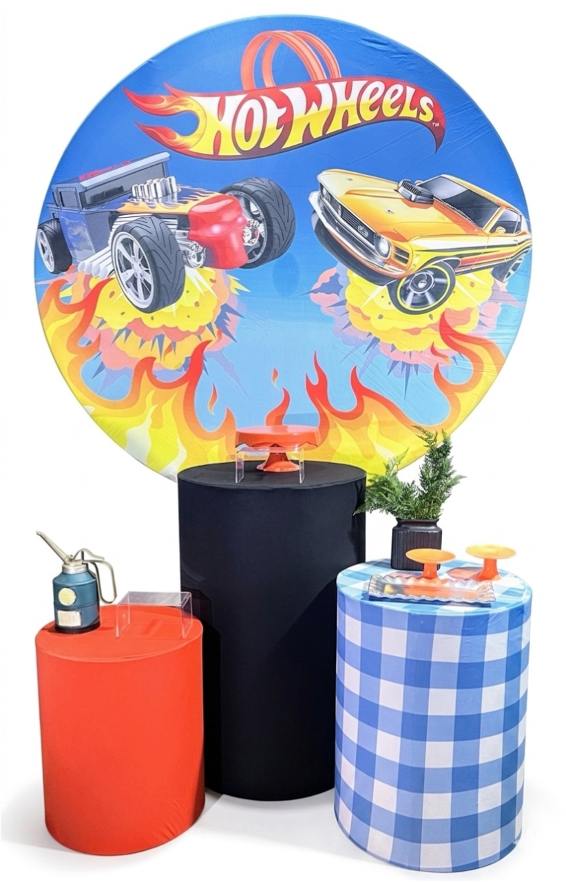 Kit - Hot Wheels Laranja 2 - daydecorafestas