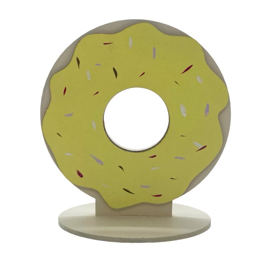 Donuts Mdf - Amarelo Candy - daydecorafestas