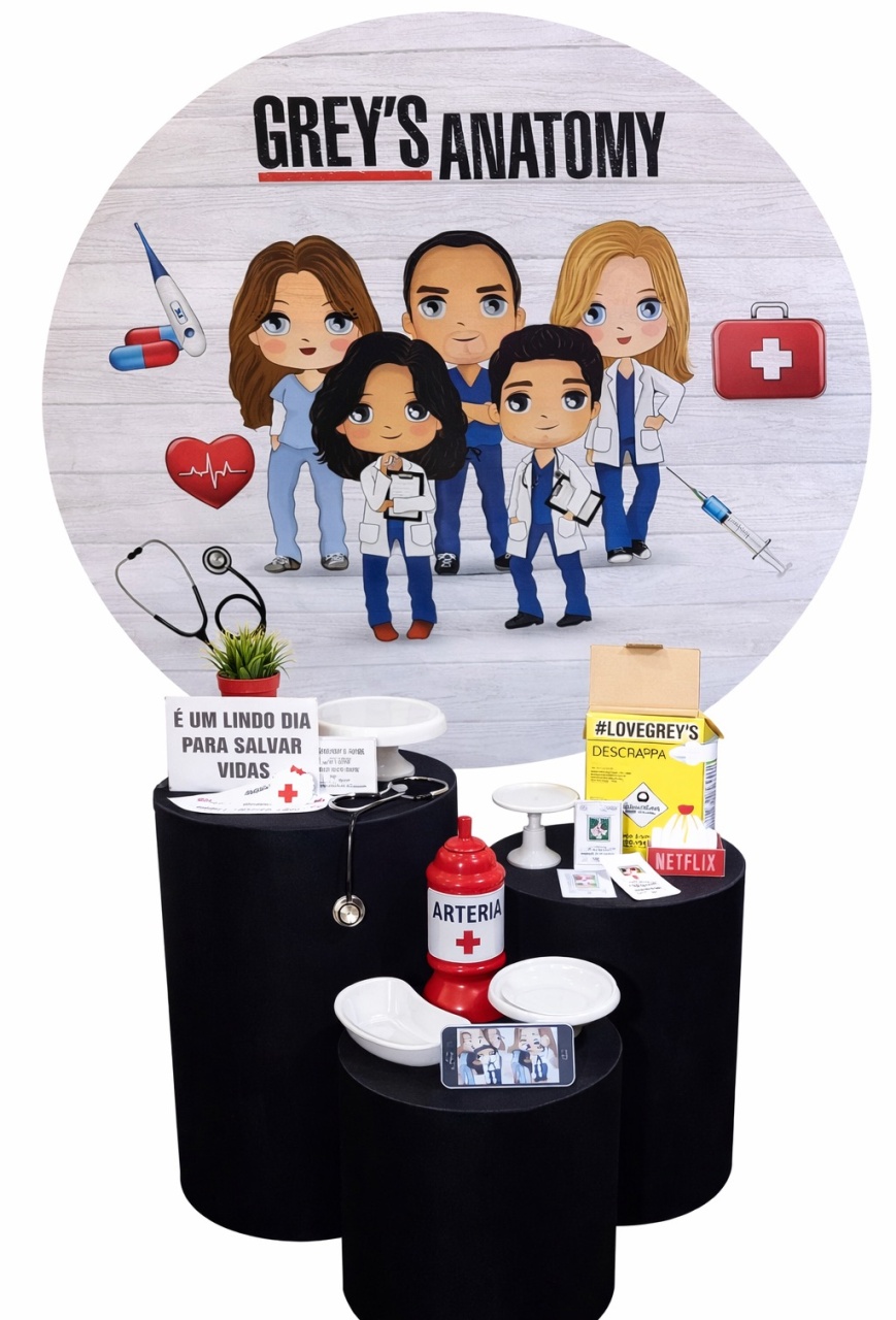 Kit - Greys Anatomy 4 - daydecorafestas