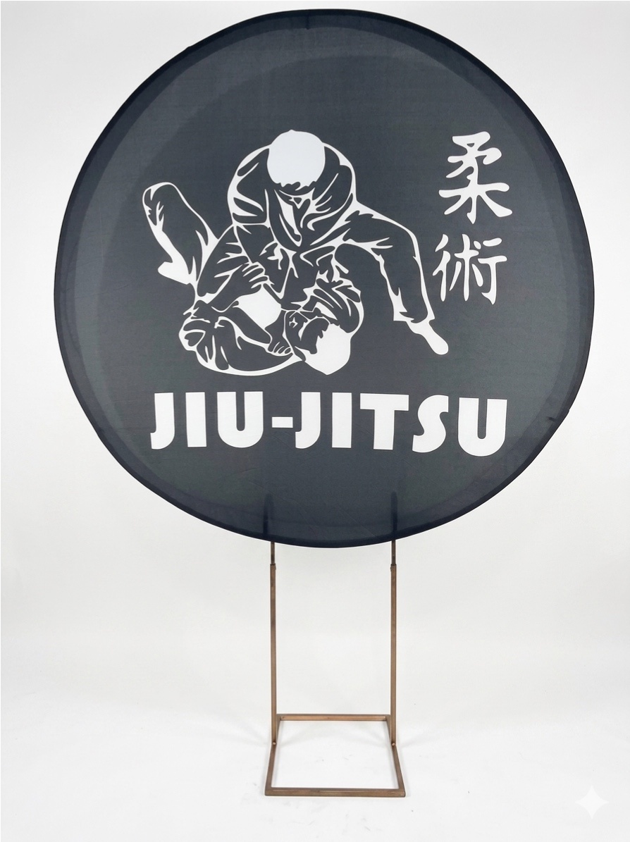 Painel Redondo 1,50 - Jiu Jitsu - daydecorafestas