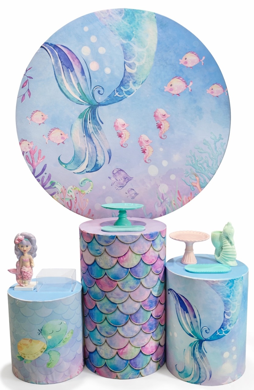 Kit - Sereia - Fundo Do Mar - daydecorafestas
