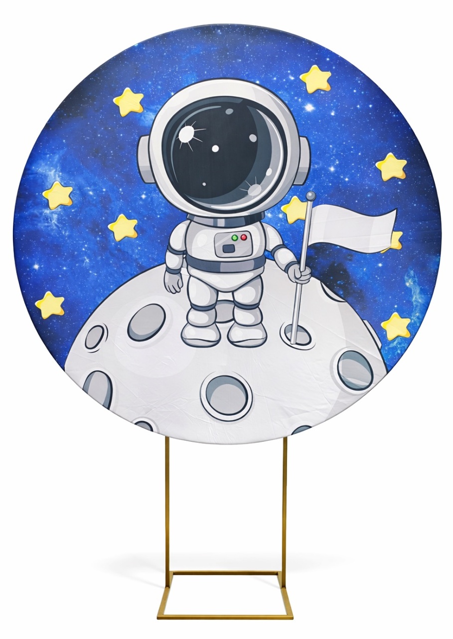 Painel Redondo 1,50 - Astronauta  - daydecorafestas