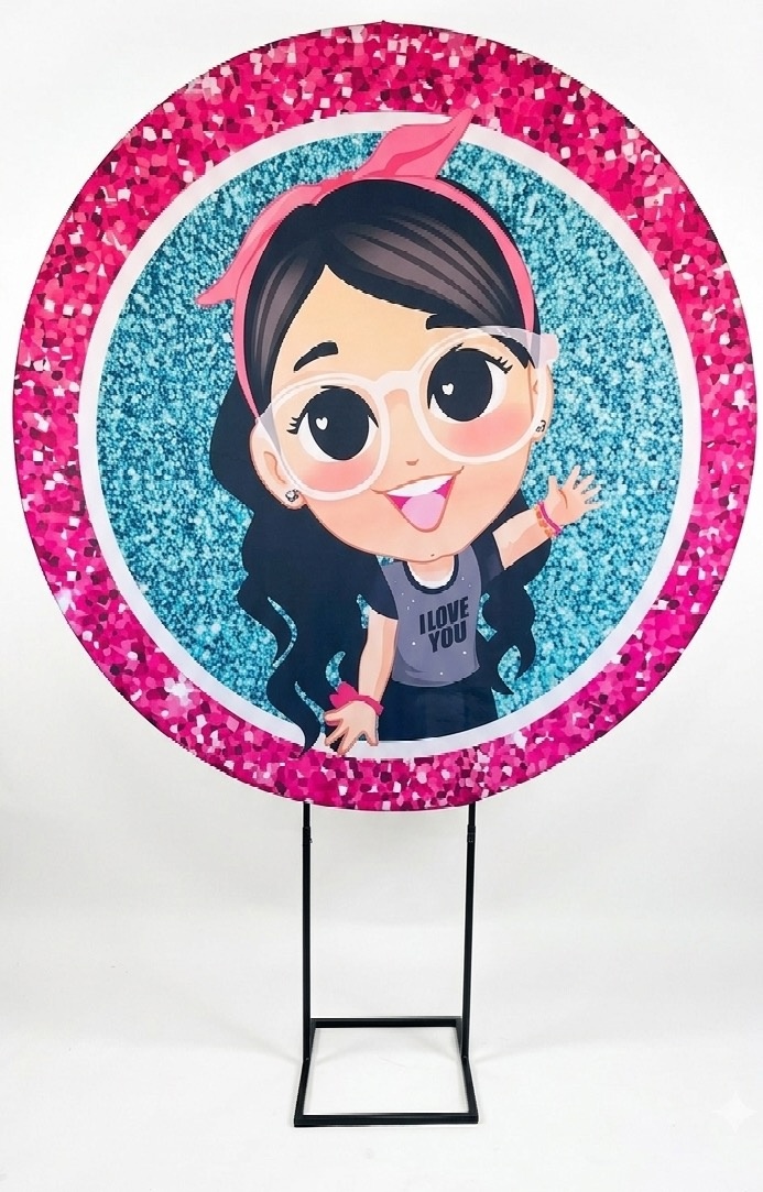 Painel Redondo 1,50 - Luluca - daydecorafestas
