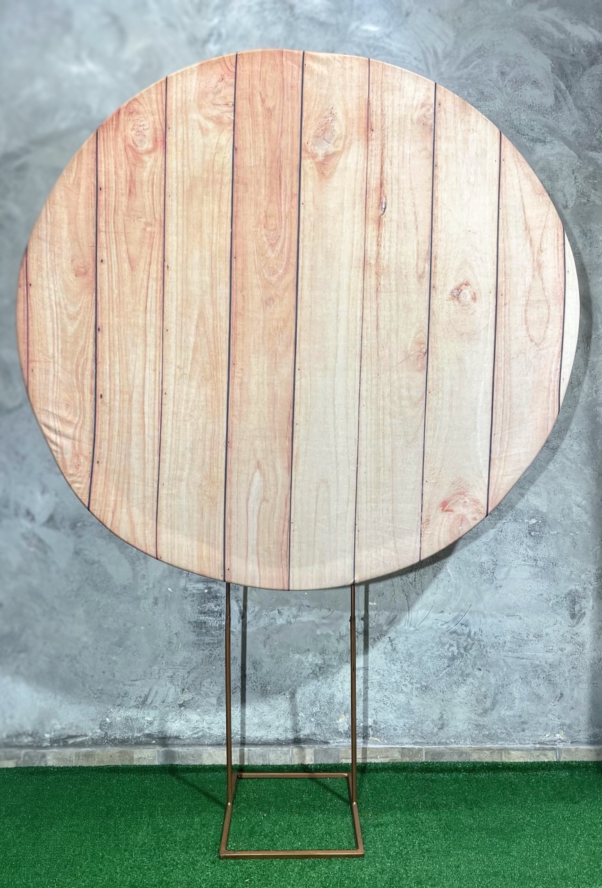 Painel Redondo 1,50 - Madeira - daydecorafestas