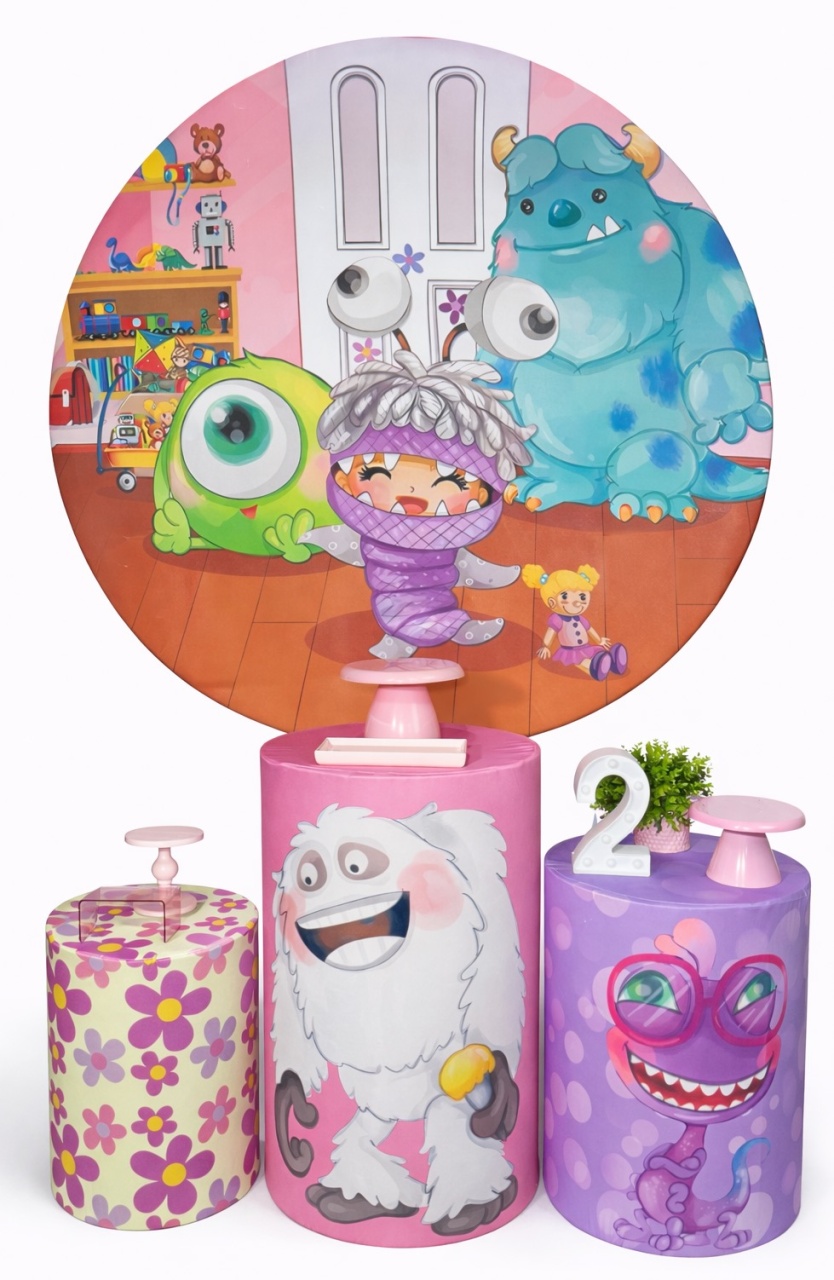 Kit - Monstros Sa Aquarela  - daydecorafestas