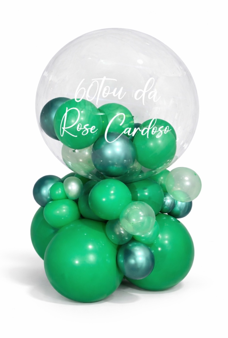 Balão Personalizado - Bubble - daydecorafestas