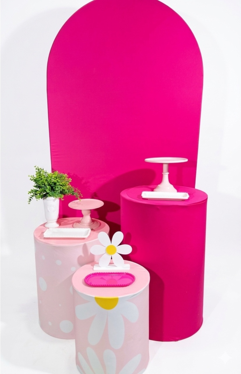Kit - Margaridas Pink - daydecorafestas