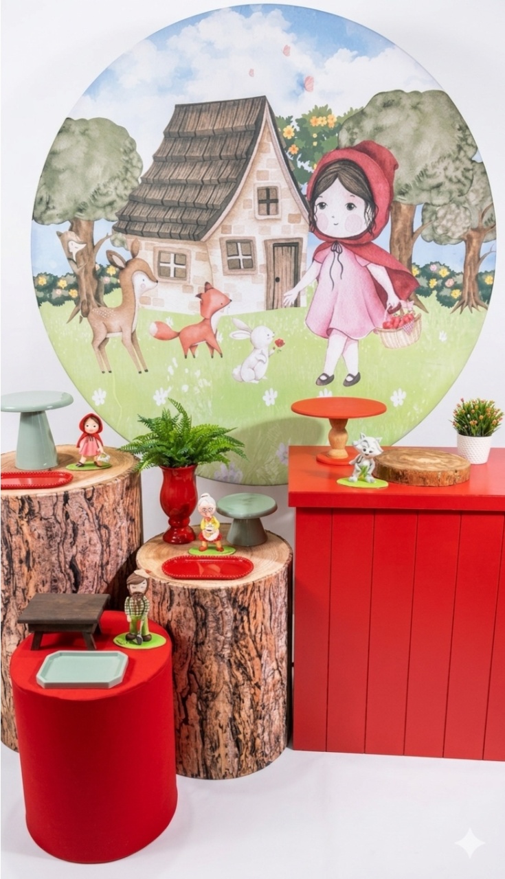 Kit - Chapeuzinho Vermelho - Turma - daydecorafestas