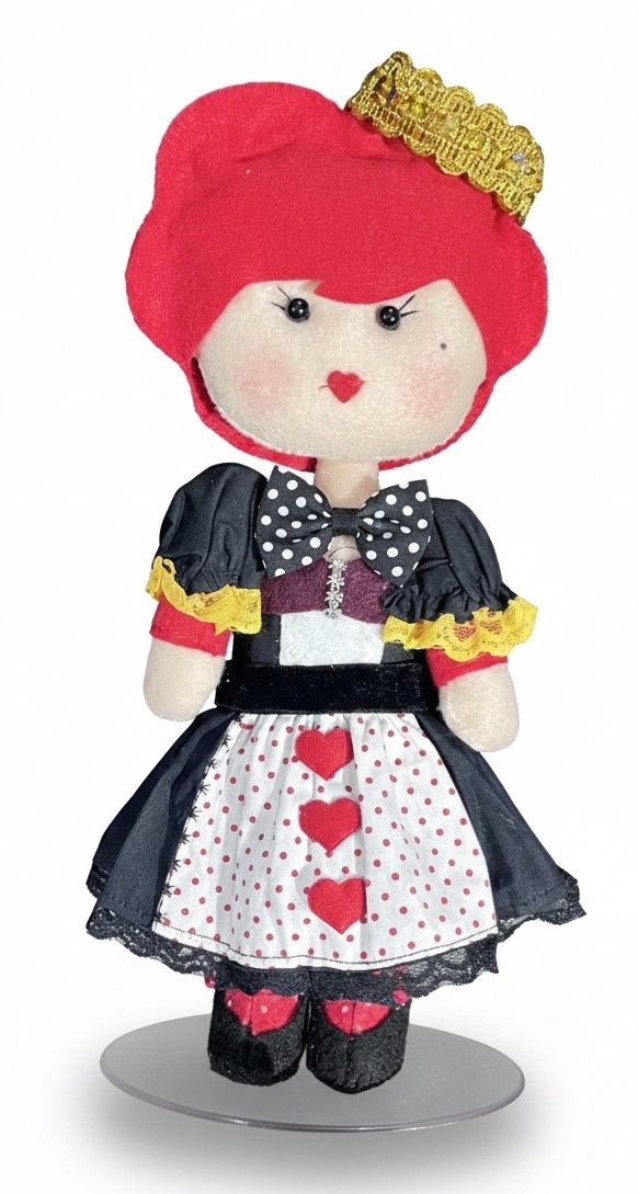 Alice No País das Maravilhas - Feltro - Rainha - daydecorafestas